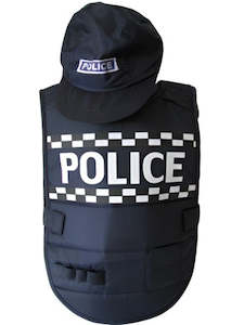 Police Kids Vest & Hat Combo