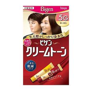 Bigen Cream Tone Grey Hair Dye -#5G Deep Chestnut Brown