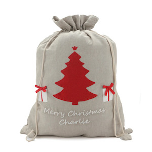 PERSONALISED- Santa Sack- Tree