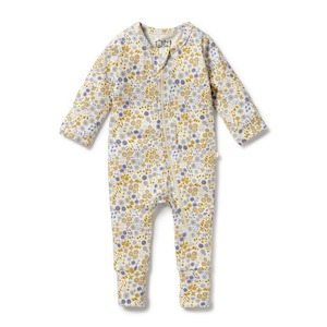 Wilson & Frenchy - Little Meadow Organic Zipsuit with Feet