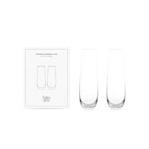 Bailey + Gray - Stemless Champagne Flutes (Set of 2)