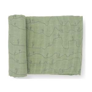 Little Unicorn - Cotton Muslin Swaddle - Cactus Lines