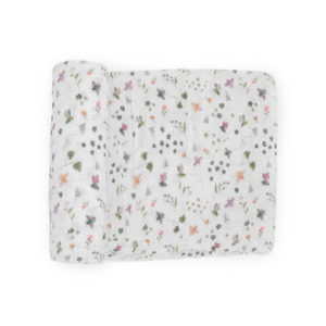 Little Unicorn- Cotton Muslin Swaddle - Garden Bees