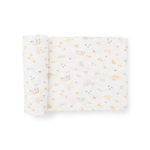 Stretch Knit Single Swaddle - Rainbows