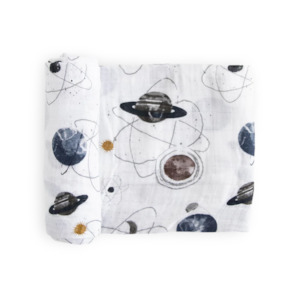 Baby Blanket Wraps: Single Cotton Muslin Swaddle - Planetary