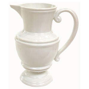 Living: Large White Pitcher