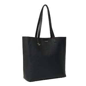 Saben - Carter Tote - Black + Tan Chain Print