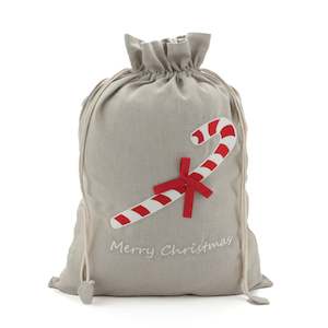 Toys: Santa Sack - Candy Cane - Non Personalised