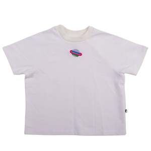 Phoenix & The Fox- Raglan Box Tee- White Planet