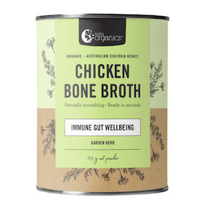 Organic Chicken Bone Broth - Garden Herb Flavour