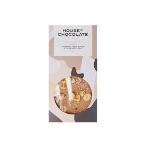 House Of Chocolate - Caramelised White Chocolate & Hazelnut Chocolate Bar