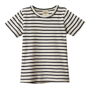 Nature Baby - River Tee - Navy Sailor Stripe