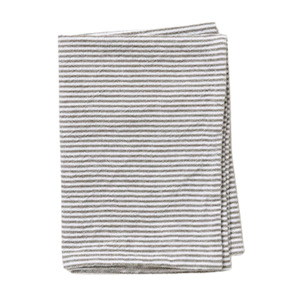 Citta- Stripe Washed Cotton Tea Towel - Olive