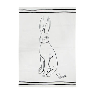 Harold Linen Teatowel White