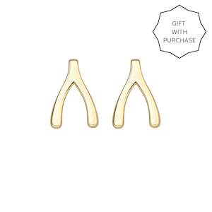 Silver Linings - Wishbone Studs