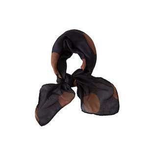 Sophie- So Spotty Mini Scarf Black Toffee