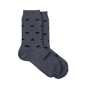 Lamington Mens Merino Socks - Coal