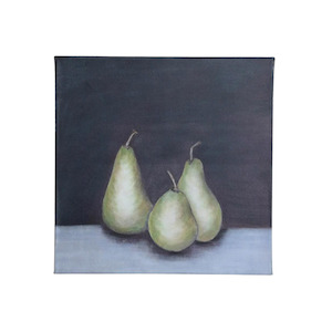 CC Interiors- Midnight Pear on Stretch Canvas Print