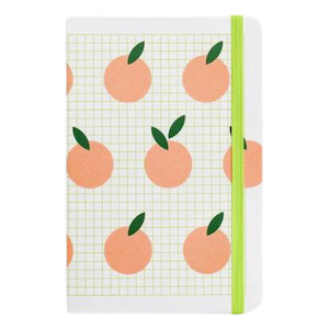 Hardcover Notebook - Peach Grid