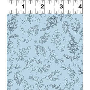 Fabric: Sketched Flowers, Blue - Winter Garden (by Meags & Me)