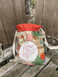 Alphabet Birds - Drawstring Bag