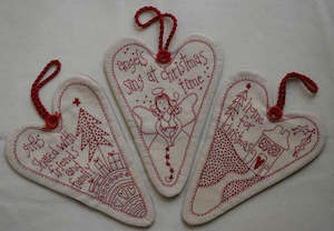 Christmas Hearts Ornaments