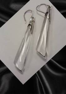 Quartz long Drop Earrings