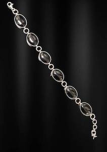 Products: Sterling Silver Obsidian Bracelet