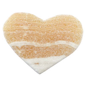 Non-store-based: 136g Orange Calcite Heart