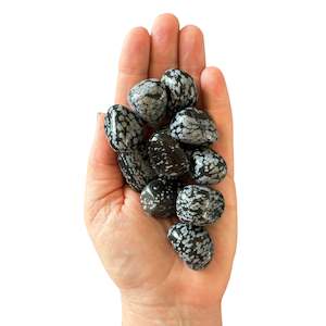 Non-store-based: 15-20g Snowflake Obsidian Tumble