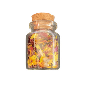 Non-store-based: Yellow dried flowers Wish Bottle