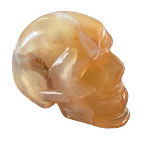 Non-store-based: 79g Banded Agate Skull