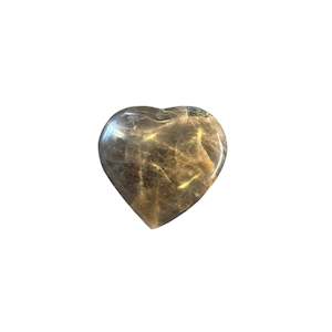 52g Black Moonstone Heart