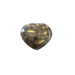 45g Black Moonstone Heart