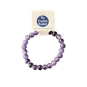 Non-store-based: 8mm Purple Cats Eye Bracelet