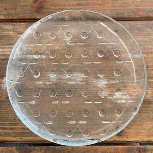 Round Glass Trinket Tray with Cherries