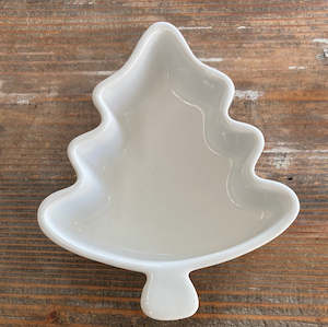 White Xmas Tree Trinket Tray