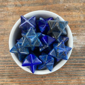 Non-store-based: Lapis Lazuli 13mm Merkaba Star