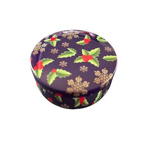 Navy Blue Black Salt Christmas Container