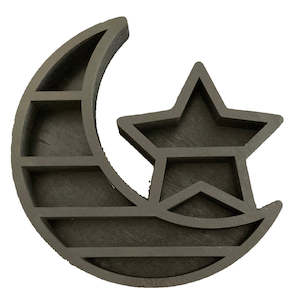 Moon Star Wooden Shelf