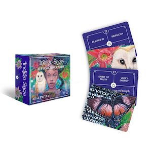 Non-store-based: Indigo Sage Mini Affirmation Cards