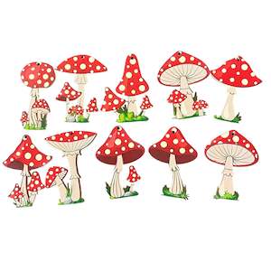 10pcs Mushroom Ornament