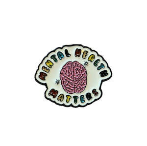 White Mental Health Matters Badge