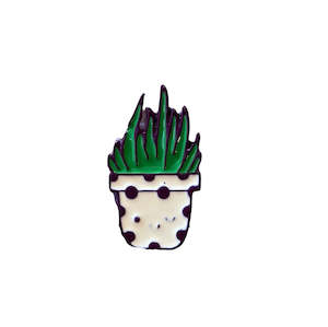 Green Succulent Badge