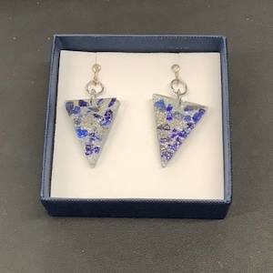 Clip On Crystal Resin Earrings