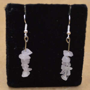 Gift: Rose Quartz Chip Earrings