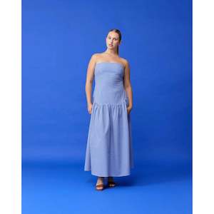 Trulli Cobalt Gingham Maxi - 20