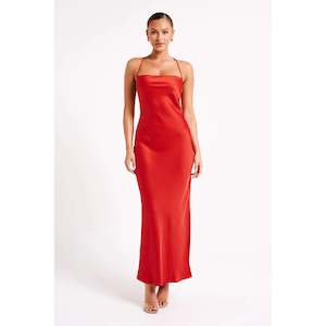 Red Sydney Straight Neck Slip - 12