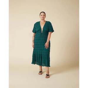 Pine Green Mirella V Neck