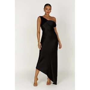 Black Yvette Slip Maxi - 18